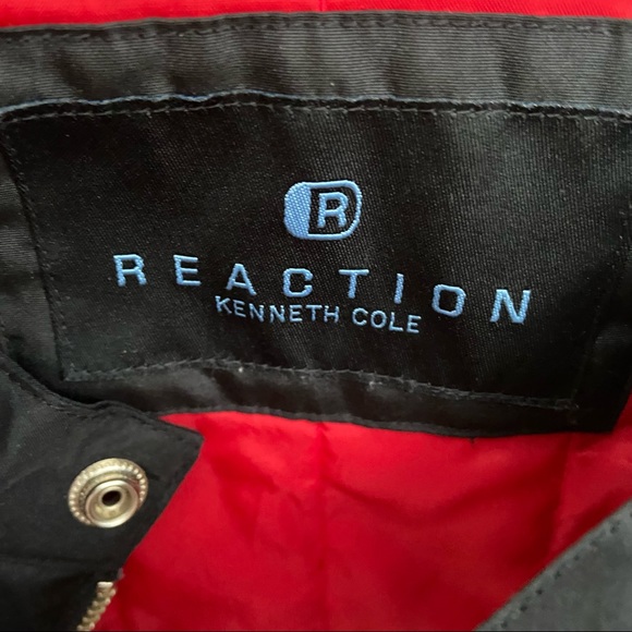 EUC Kenneth Cole Reaction black zip up funnel neck jacket coat - Picture 7 of 15